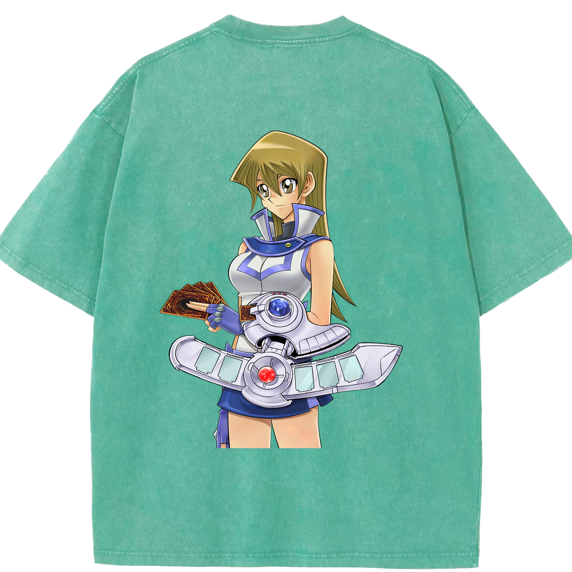 （画像用） 遊☆戯☆王 Yu-Gi-Oh! 綿100% ヴィンテージ風 半袖Tシャツ（背面プリント）